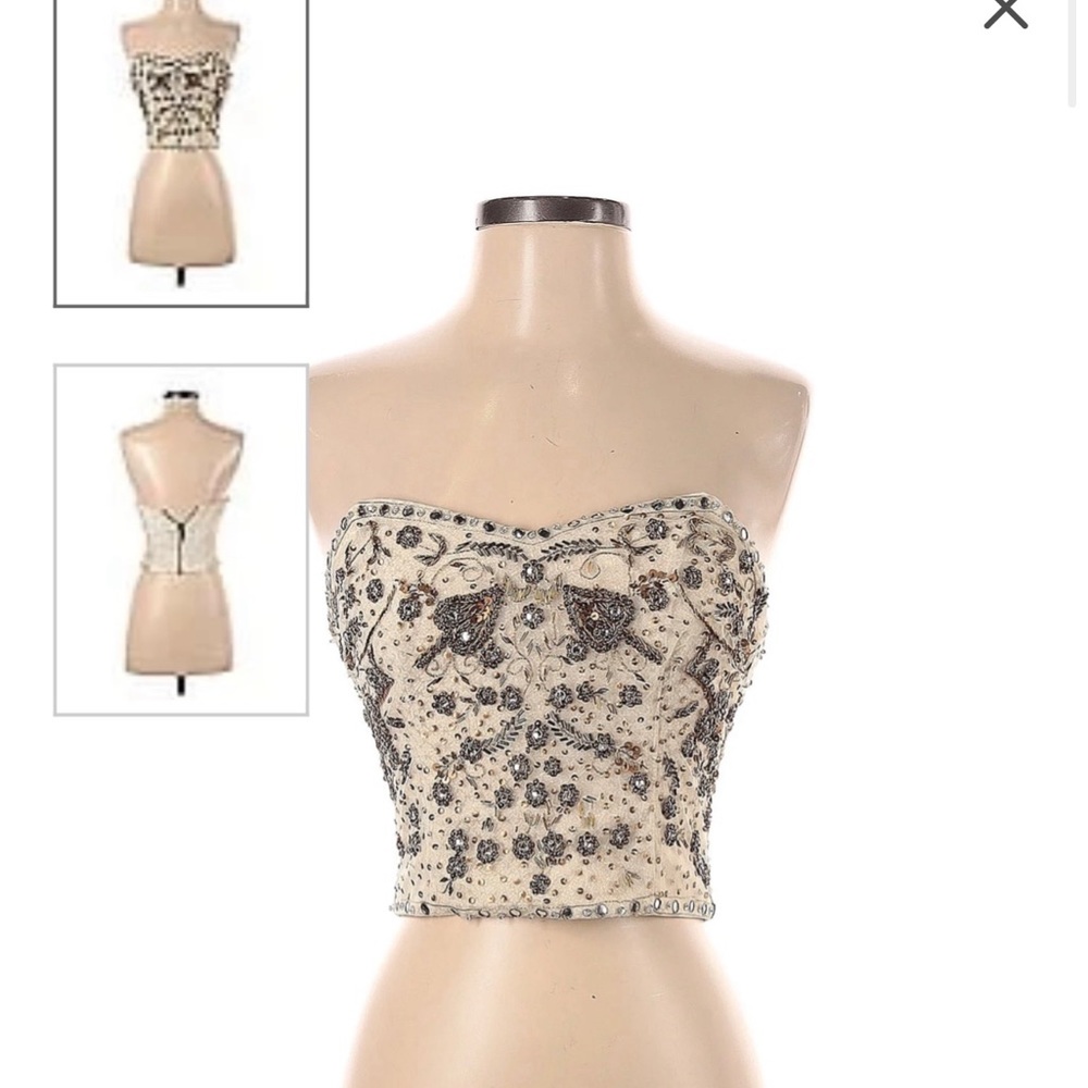 kimchi blue crop top sequinsize xs
